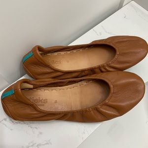 Tieks flats camel colored